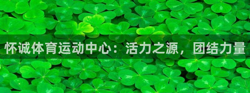 快体育app官网下载：怀诚体育运动中心：活力之源，团结力量